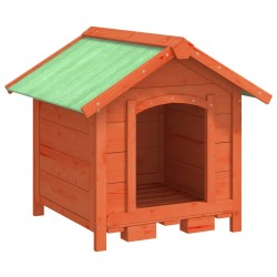 Chenil marron 65x65x61,5 cm bois de pin solide 583226583226