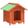 Chenil marron 65x65x61,5 cm bois de pin solide 583226583226