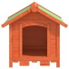 Chenil marron 65x65x61,5 cm bois de pin solide 583226583226