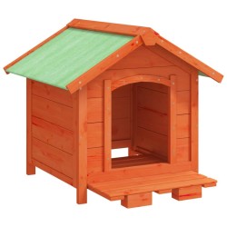 Chenil marron 65x65x61,5 cm bois de pin solide 583226583226