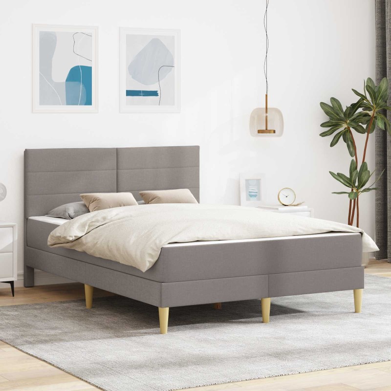 Cadre de lit Taupe 160 x 200 cm Polyester 583227583227
