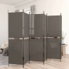 Cloison de séparation 6 panneaux Anthracite 300x200 cm Tissu 583229583229
