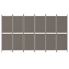 Cloison de séparation 6 panneaux Anthracite 300x200 cm Tissu 583229583229
