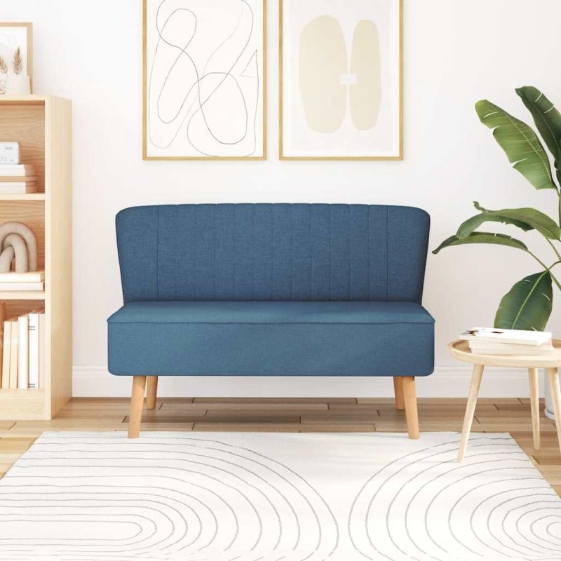 Canapé 117x55,5x77 cm Tissu Bleu  583231583231