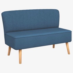 Canapé 117x55,5x77 cm Tissu Bleu  583231583231