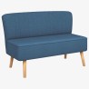 Canapé 117x55,5x77 cm Tissu Bleu  583231583231
