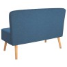 Canapé 117x55,5x77 cm Tissu Bleu  583231583231