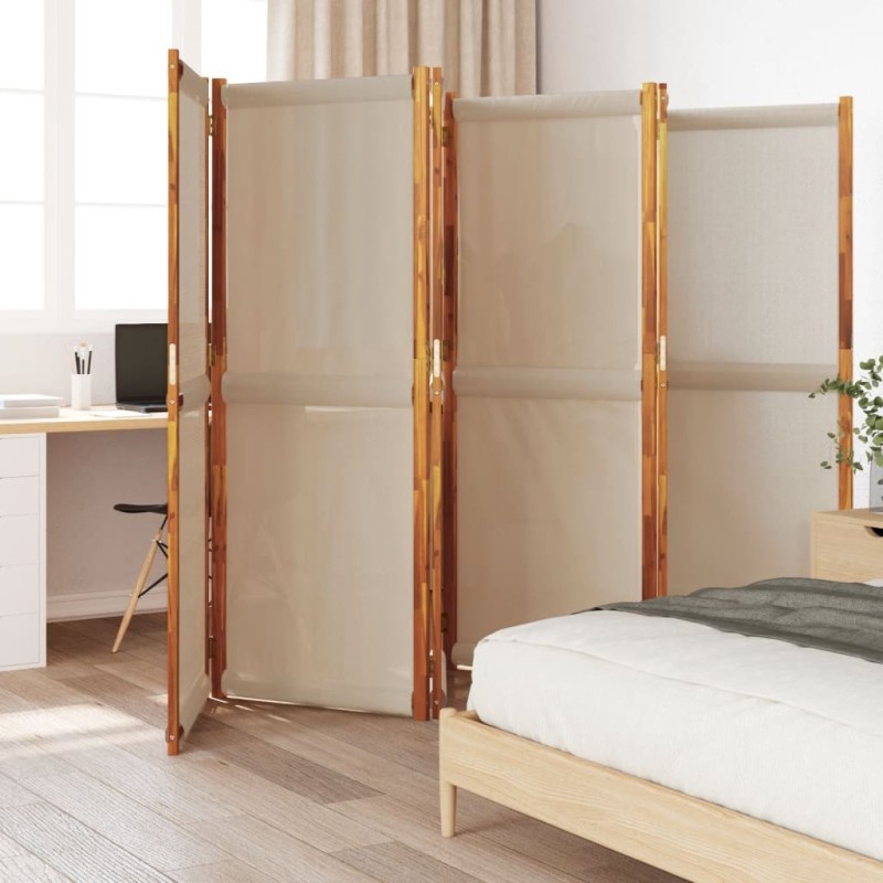 Cloison de séparation 6 panneaux taupe 420x180 cm 583233583233