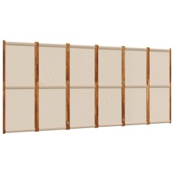 Cloison de séparation 6 panneaux taupe 420x180 cm 583233583233
