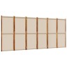 Cloison de séparation 6 panneaux taupe 420x180 cm 583233583233