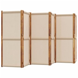 Cloison de séparation 6 panneaux taupe 420x180 cm 583233583233
