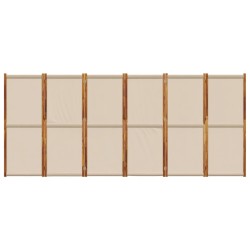 Cloison de séparation 6 panneaux taupe 420x180 cm 583233583233
