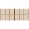 Cloison de séparation 6 panneaux taupe 420x180 cm 583233583233