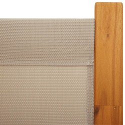 Cloison de séparation 6 panneaux taupe 420x180 cm 583233583233