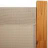Cloison de séparation 6 panneaux taupe 420x180 cm 583233583233