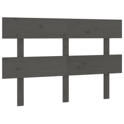  Tête de lit Gris 144x3x81 cm Bois massif de pin 