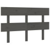  Tête de lit Gris 144x3x81 cm Bois massif de pin 