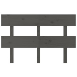  Tête de lit Gris 144x3x81 cm Bois massif de pin 
