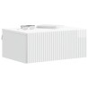 Cabinet de chevet mural 2 pcs Blanc brillant 49 x 34,5 x 20 cm 583236583236