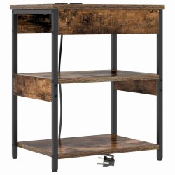 Cabinet de chevet Chêne fumé 41 x 31 x 51 cm Bois d'ingénierie 583237583237