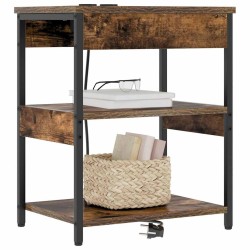 Cabinet de chevet Chêne fumé 41 x 31 x 51 cm Bois d'ingénierie 583237583237