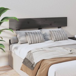  Tête de lit Gris 144x3x81 cm Bois massif de pin 