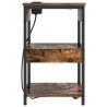 Cabinet de chevet Chêne fumé 41 x 31 x 51 cm Bois d'ingénierie 583237583237