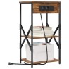 Cabinet de chevet Chêne fumé 41 x 31 x 76 cm Bois d'ingénierie 583238583238
