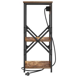 Cabinet de chevet Chêne fumé 41 x 31 x 76 cm Bois d'ingénierie 583238583238