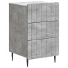 Cabinet de chevet Gris béton 43 x 41 x 68 cm Bois d'ingénierie 583240583240
