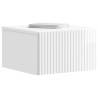 Cabinet de chevet mural 2 pcs Blanc brillant 33 x 34,5 x 20 cm 583241583241