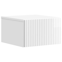 Cabinet de chevet mural 2 pcs Blanc brillant 33 x 34,5 x 20 cm 583241583241