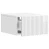 Cabinet de chevet mural 2 pcs Blanc brillant 33 x 34,5 x 20 cm 583241583241