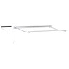Cadre de store rétractable électrique Blanc 3 x 2,5 m Acier 583243583243