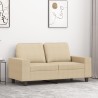 Canapé à 2 places Crème 120 cm Tissu 583245583245