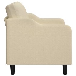Canapé à 2 places Crème 140 cm Tissu 583246583246
