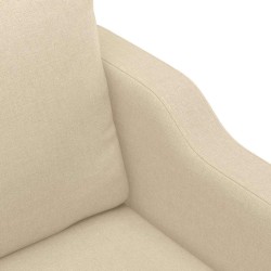 Canapé à 2 places Crème 140 cm Tissu 583246583246