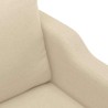 Canapé à 2 places Crème 140 cm Tissu 583246583246