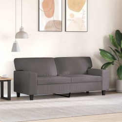 Canapé à 2 places Gris 140 cm Similicuir 583248583248