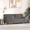 Canapé à 2 places Gris 140 cm Similicuir 583248583248