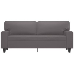 Canapé à 2 places Gris 140 cm Similicuir 583248583248
