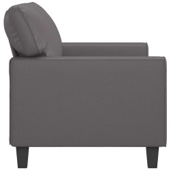 Canapé à 2 places Gris 140 cm Similicuir 583248583248