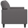 Canapé à 2 places Gris 140 cm Similicuir 583248583248
