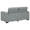 Canapé à 2 places gris clair 160x81x84 cm tissu 583249583249