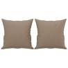 Canapé 2 places avec oreillers cappuccino 140 cm similicuir 583250583250