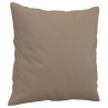 Canapé 2 places avec oreillers cappuccino 140 cm similicuir 583250583250