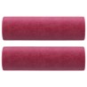 Canapé 2 places avec oreillers bordeaux 140 cm velours 583251583251