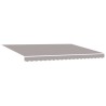 Cadre de store manuel avec LEDs Gris clair et blanc 4,5 × 3,5 m 583254583254