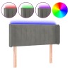 Tête de lit à LED Gris clair 103x16x78/88 cm Velours 583264583264