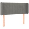 Tête de lit à LED Gris clair 103x16x78/88 cm Velours 583264583264